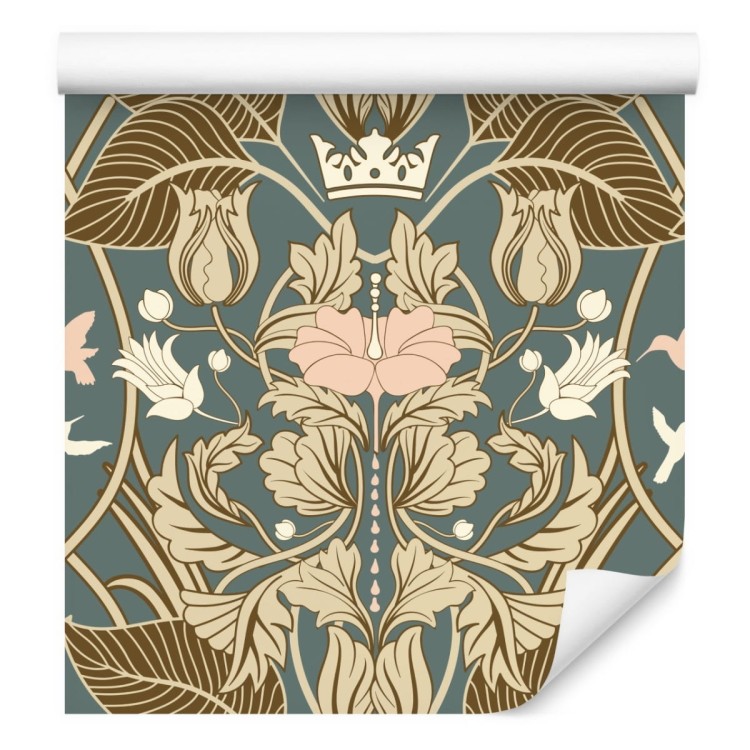 Tapeta Roślinne Ornamenty Retro