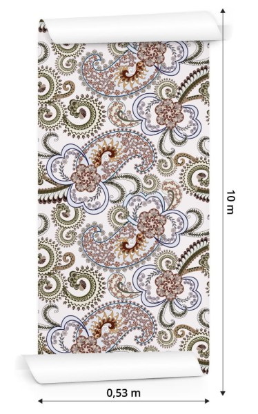 Tapeta Kolorowy Wzór Paisley