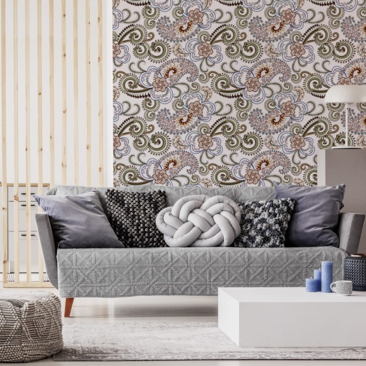 Tapeta Kolorowy Wzór Paisley