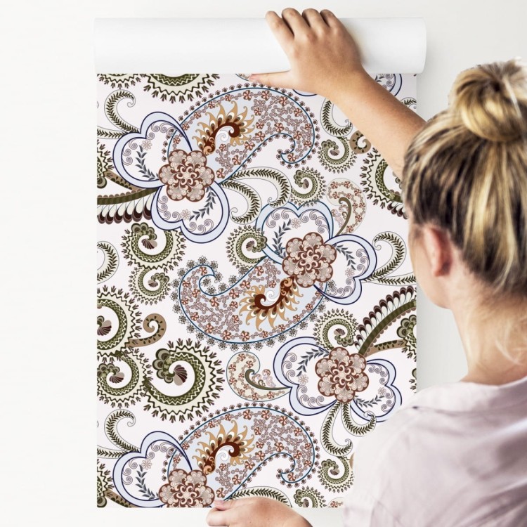 Tapeta Kolorowy Wzór Paisley