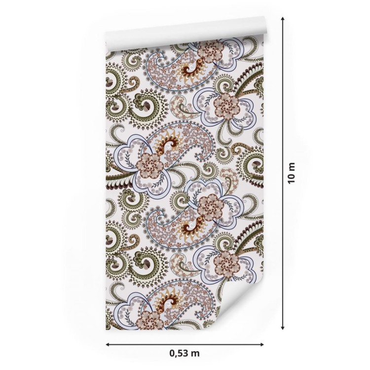 Tapeta Kolorowy Wzór Paisley