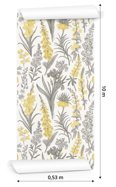 Tapeta Piękne Kwiaty W Stylu Vintage
