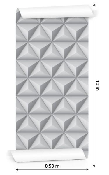Tapeta Modernistyczne Piramidy - Efekt 3D