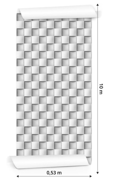 Tapeta Modernistyczna Mozaika - Efekt 3D