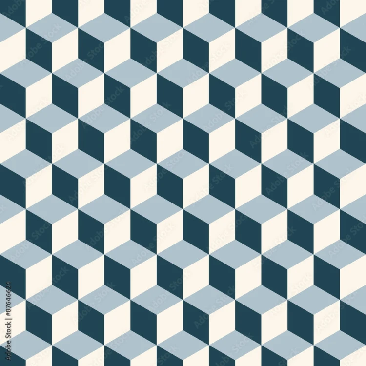 Tapeta Sześciany 3D W Stylu Retro