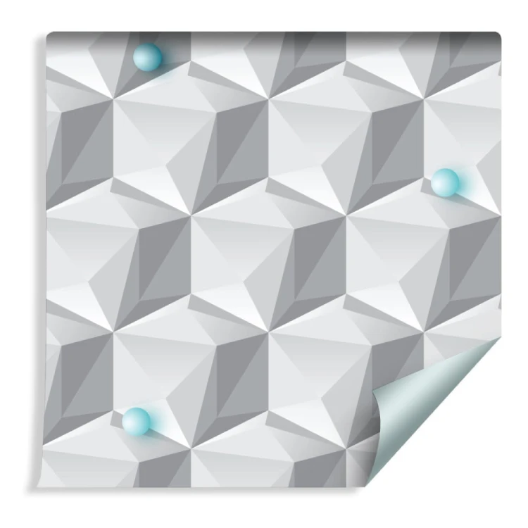 Tapeta Geometryczny Motyw - Efekt 3D