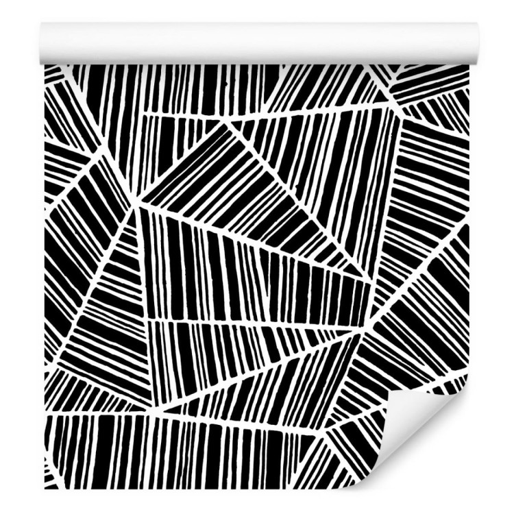 Tapeta Czarno-Białe Wzory Geometryczne