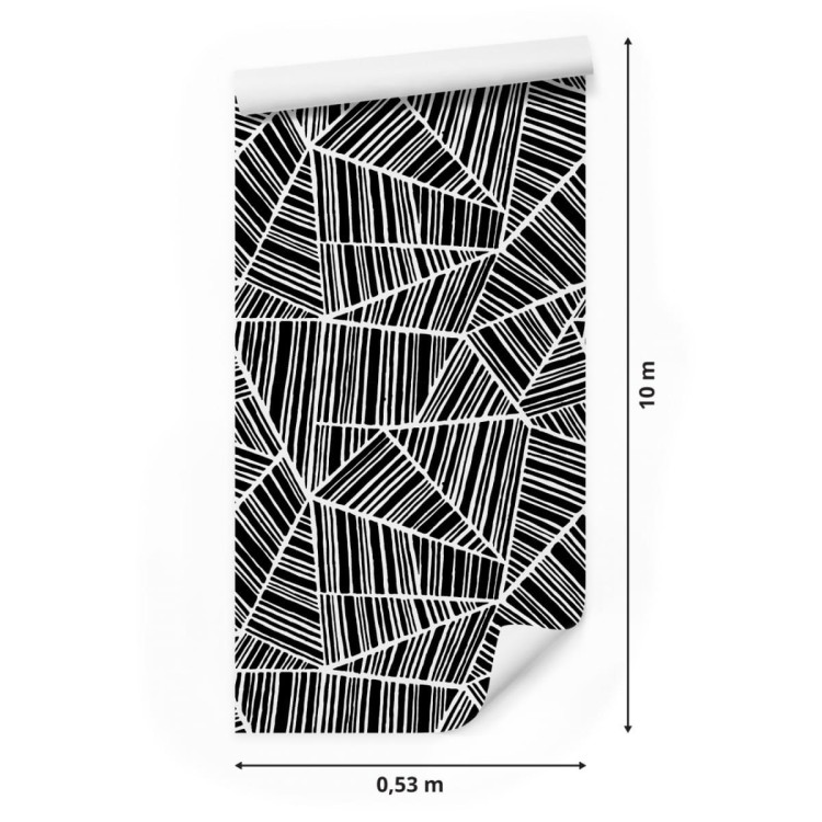 Tapeta Czarno-Białe Wzory Geometryczne