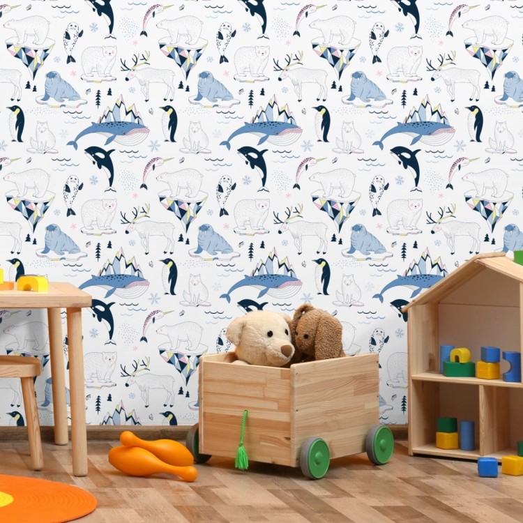 Tapeta Dla Dzieci - Dzikie Zwierzęta Arktyki