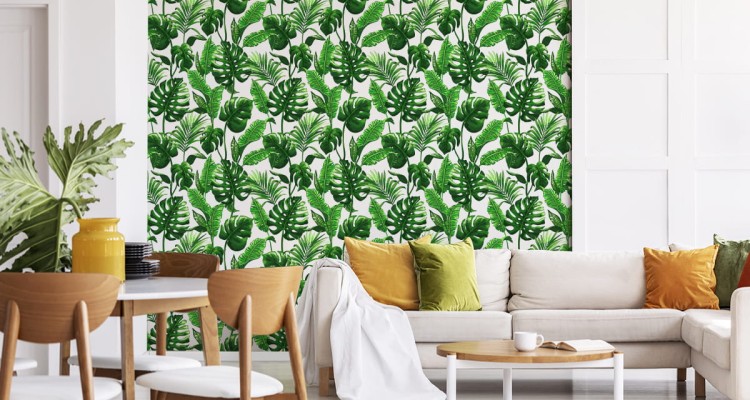 Tapeta Liście Monstera I Palmy