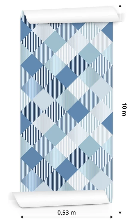 Tapeta Geometryczna-Kolorowe Romby