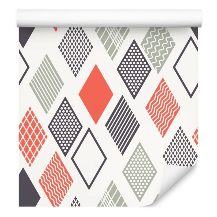 Tapeta Geometryczna-Kolorowe Romby