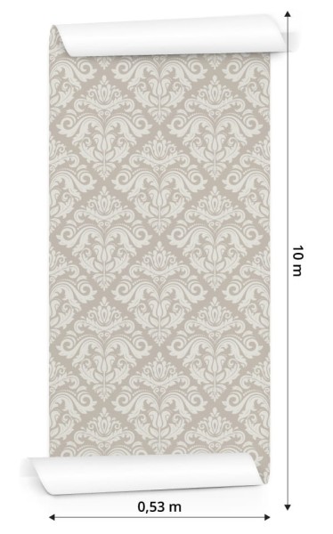 Tapeta Tradycyjne Kwiatowe Ornamenty
