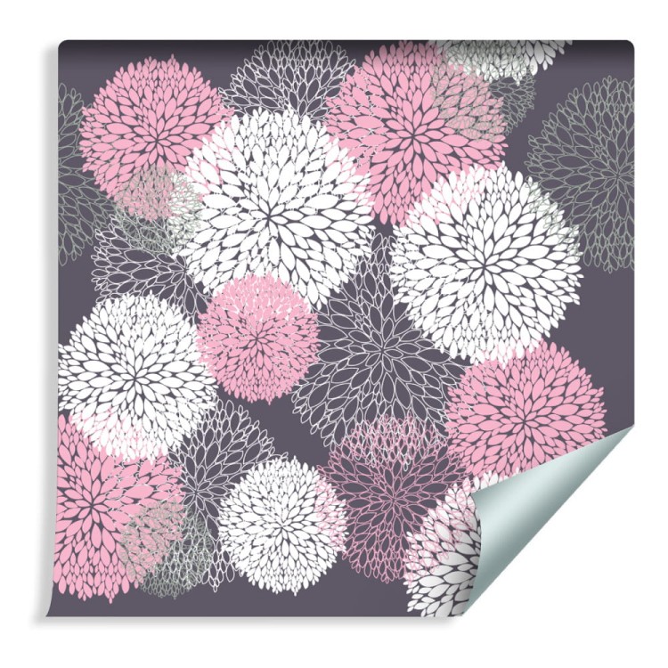 Tapeta Kolorowy Kwiecisty Wzór