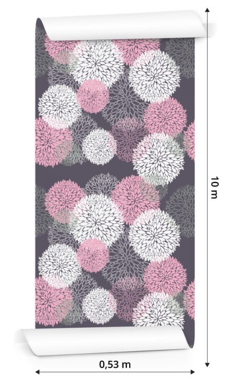 Tapeta Kolorowy Kwiecisty Wzór