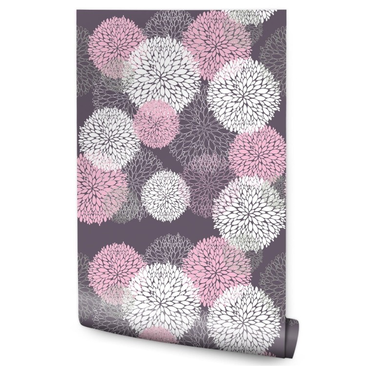 Tapeta Kolorowy Kwiecisty Wzór