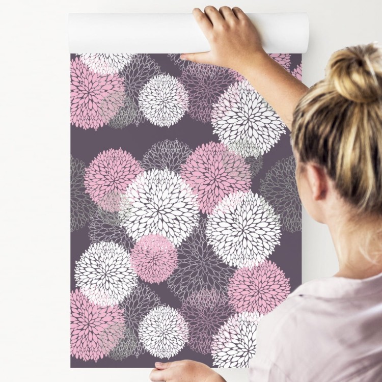 Tapeta Kolorowy Kwiecisty Wzór