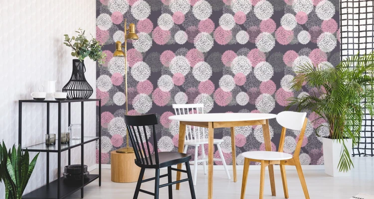 Tapeta Kolorowy Kwiecisty Wzór