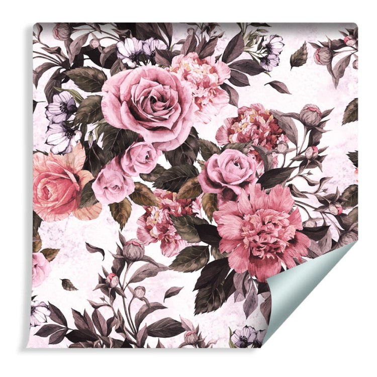 Tapeta Kwiaty - Róże I Peonie