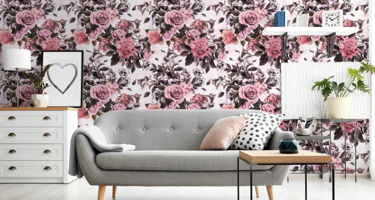 Tapeta Kwiaty - Róże I Peonie