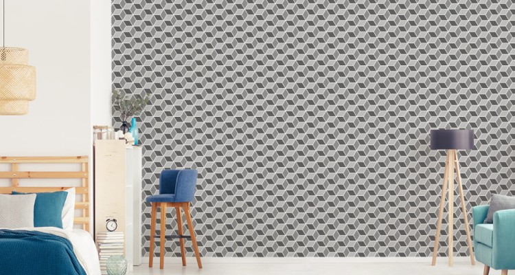 Tapeta Wzór Geometryczny - Optyczna
