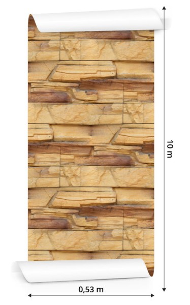 Tapeta Cegła Łupek 3D