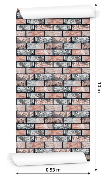 Tapeta Wielobarwna Cegiełka