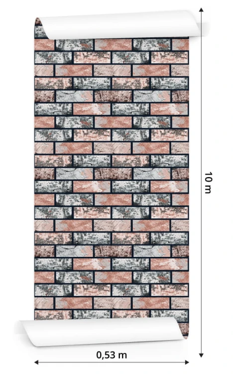 Tapeta Wielobarwna Cegiełka