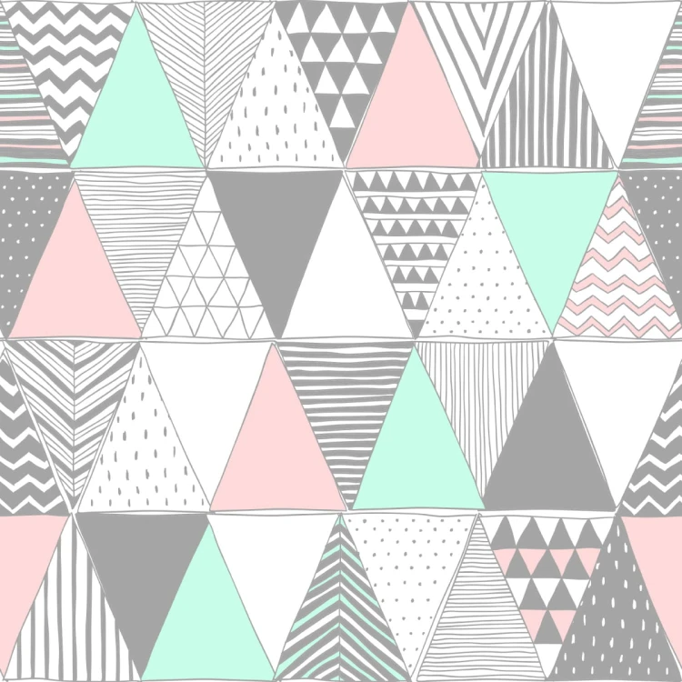 Tapeta Geometryczna - Kolorowe Trójkąty