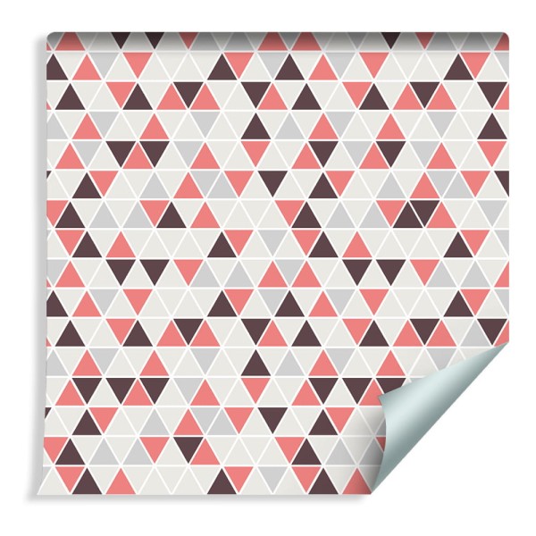 Tapeta Geometryczna - Kolorowe Trójkąty