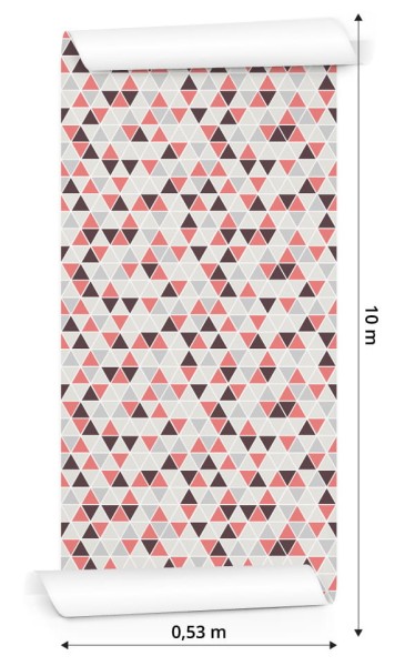 Tapeta Geometryczna - Kolorowe Trójkąty