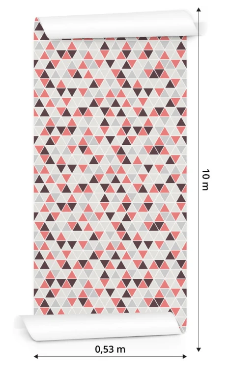 Tapeta Geometryczna - Kolorowe Trójkąty