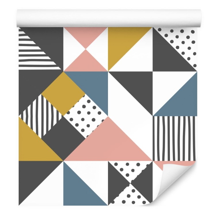 Tapeta Geometryczna - Kolorowe Trójkąty