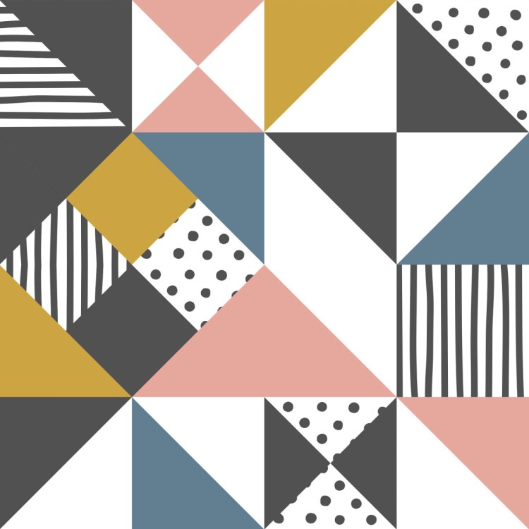 Tapeta Geometryczna - Kolorowe Trójkąty