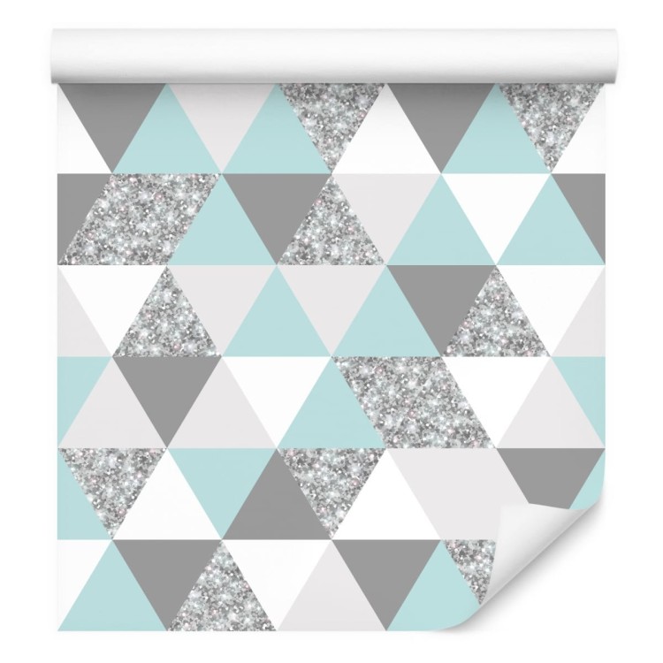 Tapeta Geometryczna-Kolorowe Trójkąty