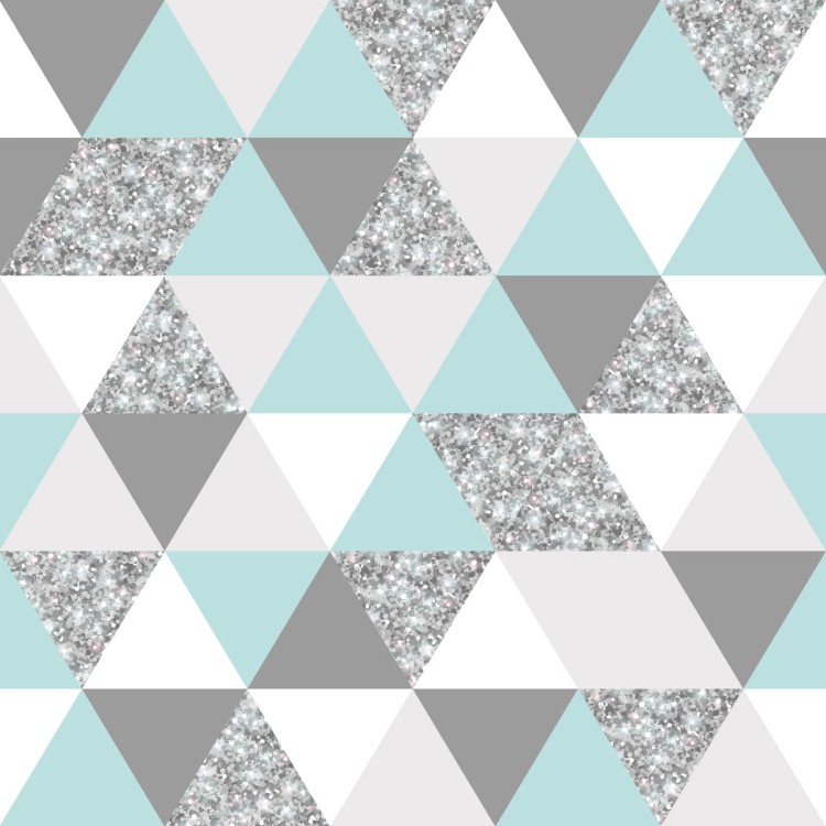 Tapeta Geometryczna-Kolorowe Trójkąty