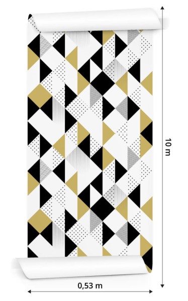 Tapeta Geometryczna - Kolorowe Trójkąty