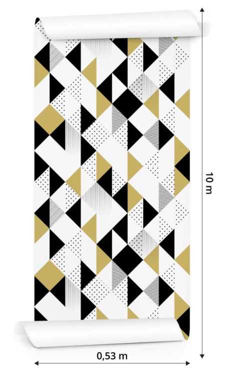 Tapeta Geometryczna - Kolorowe Trójkąty