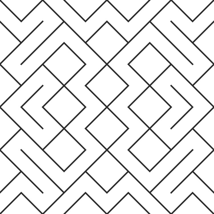 Tapeta Czarno-Biały Wzór Geometryczny