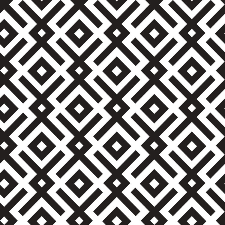 Tapeta Czarno-Biały Wzór Geometryczny