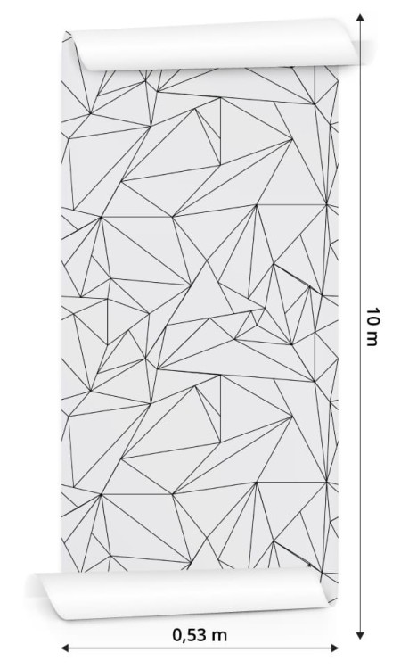 Tapeta Czarno-Biały Wzór Geometryczny