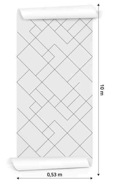 Tapeta Czarno-Biały Wzór Geometryczny