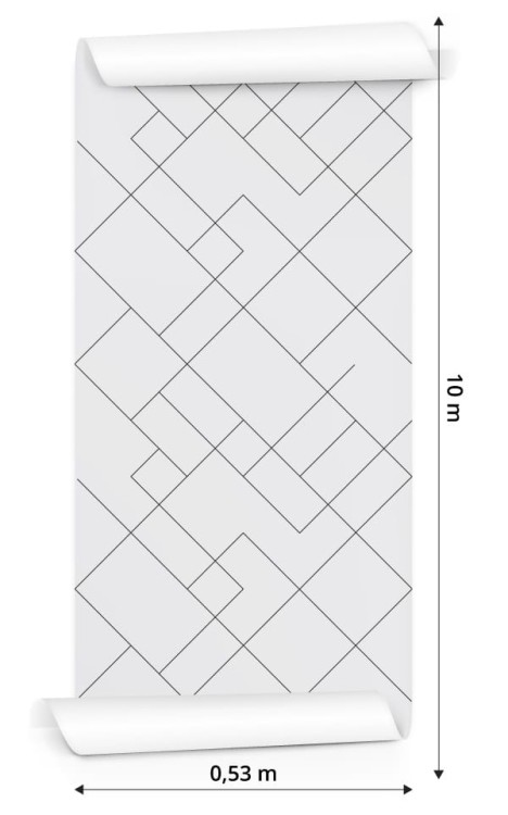 Tapeta Czarno-Biały Wzór Geometryczny