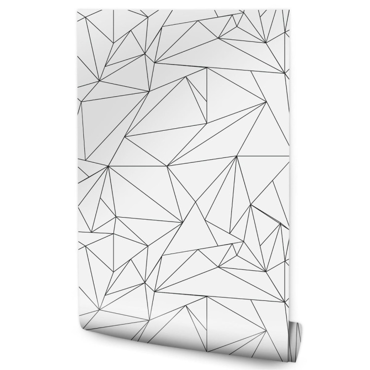 Tapeta Czarno-Biały Wzór Geometryczny