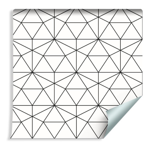 Tapeta Czarno-Biały Wzór Geometryczny