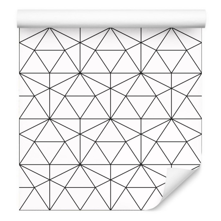 Tapeta Czarno-Biały Wzór Geometryczny