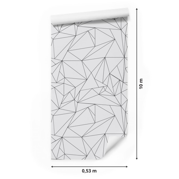 Tapeta Czarno-Biały Wzór Geometryczny