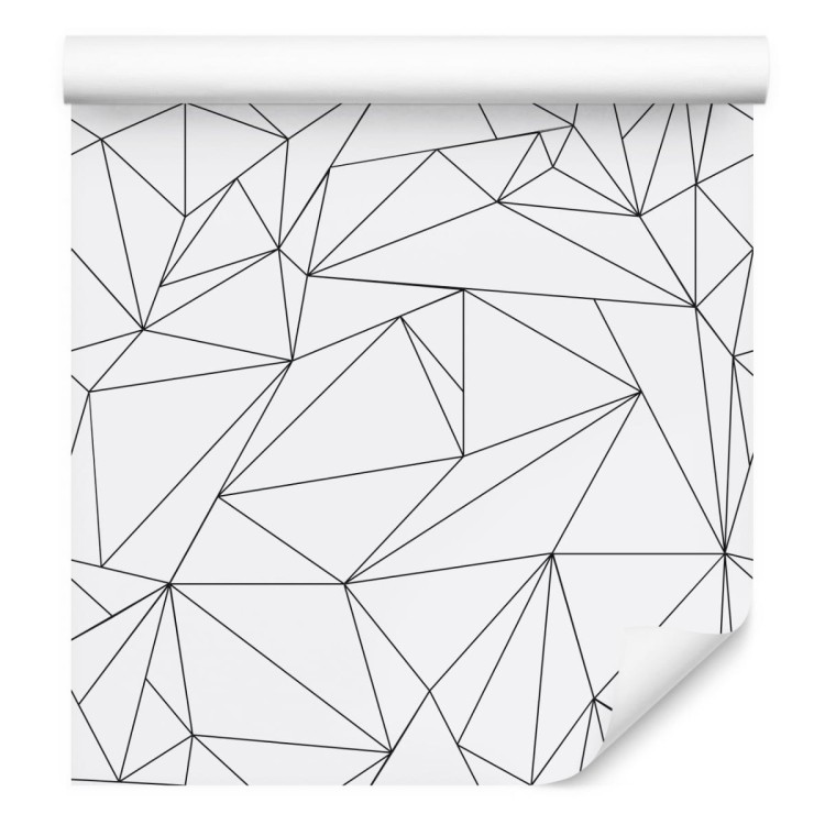 Tapeta Czarno-Biały Wzór Geometryczny