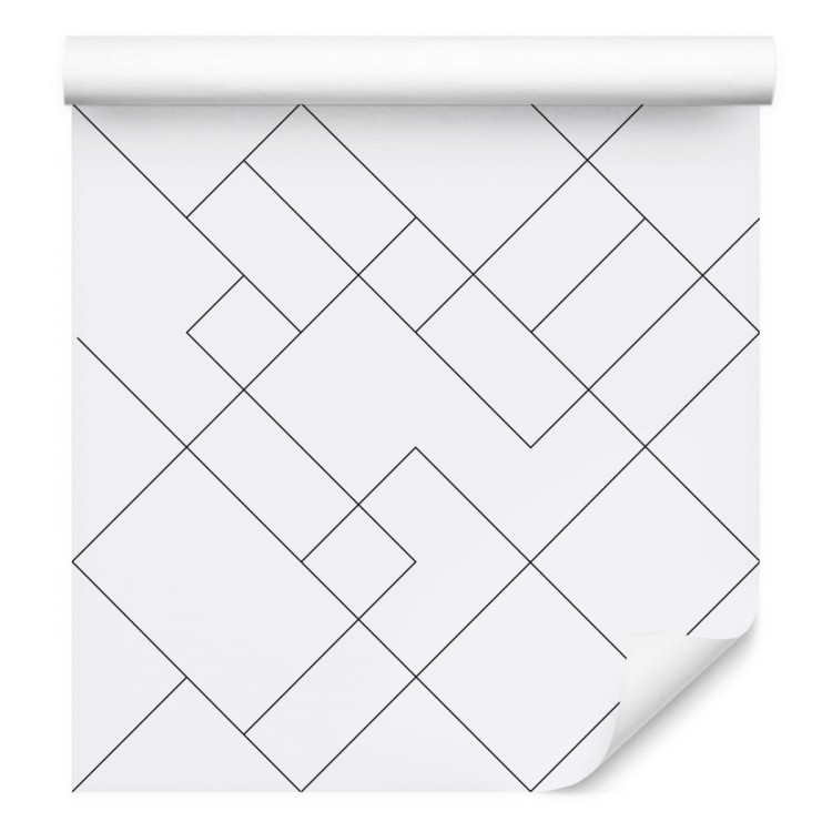 Tapeta Czarno-Biały Wzór Geometryczny
