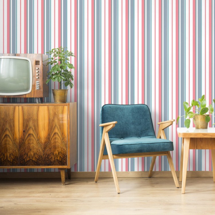 Tapeta Kolorowe, Pionowe Pasy Do Salonu, Sypialni